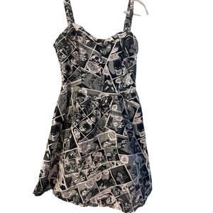Batman black white cartoon Dress Size Small Batman Brand